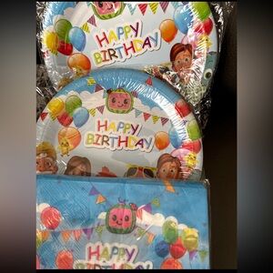 Cocomelon party supplies 40Pcs set Blue Brand new